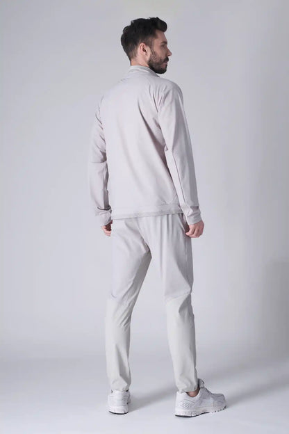 SPH0288 - Lightweight Stretch Nylon Workout Pants 30" - Light Grey