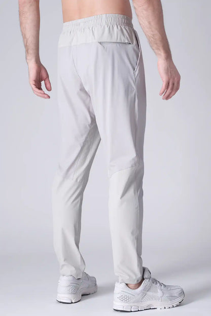 SPH0288 - Lightweight Stretch Nylon Workout Pants 30" - Light Grey