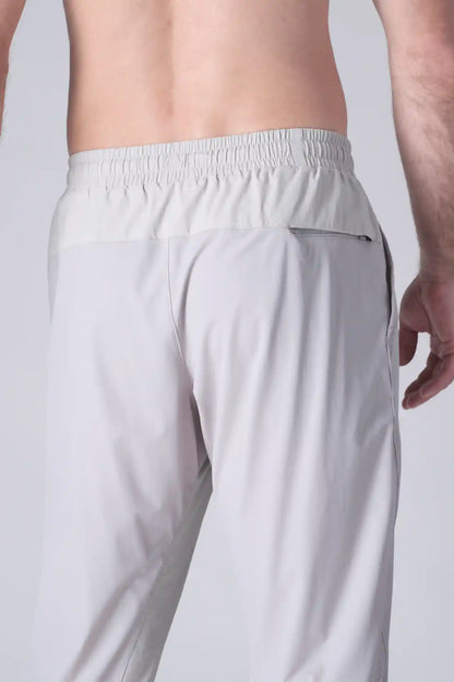 SPH0288 - Lightweight Stretch Nylon Workout Pants 30" - Light Grey