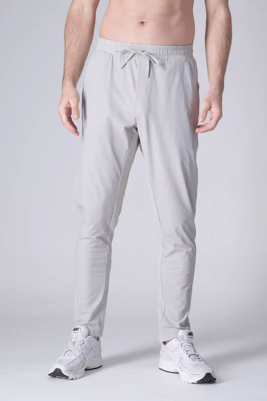 SPH0288 - Lightweight Stretch Nylon Workout Pants 30" - Light Grey