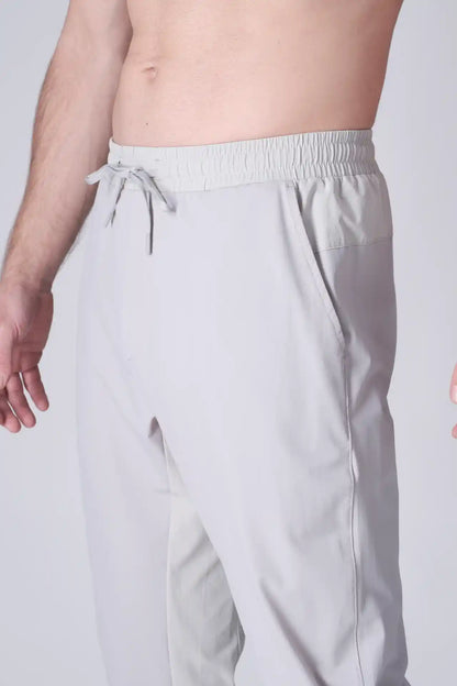 SPH0288 - Lightweight Stretch Nylon Workout Pants 30" - Light Grey