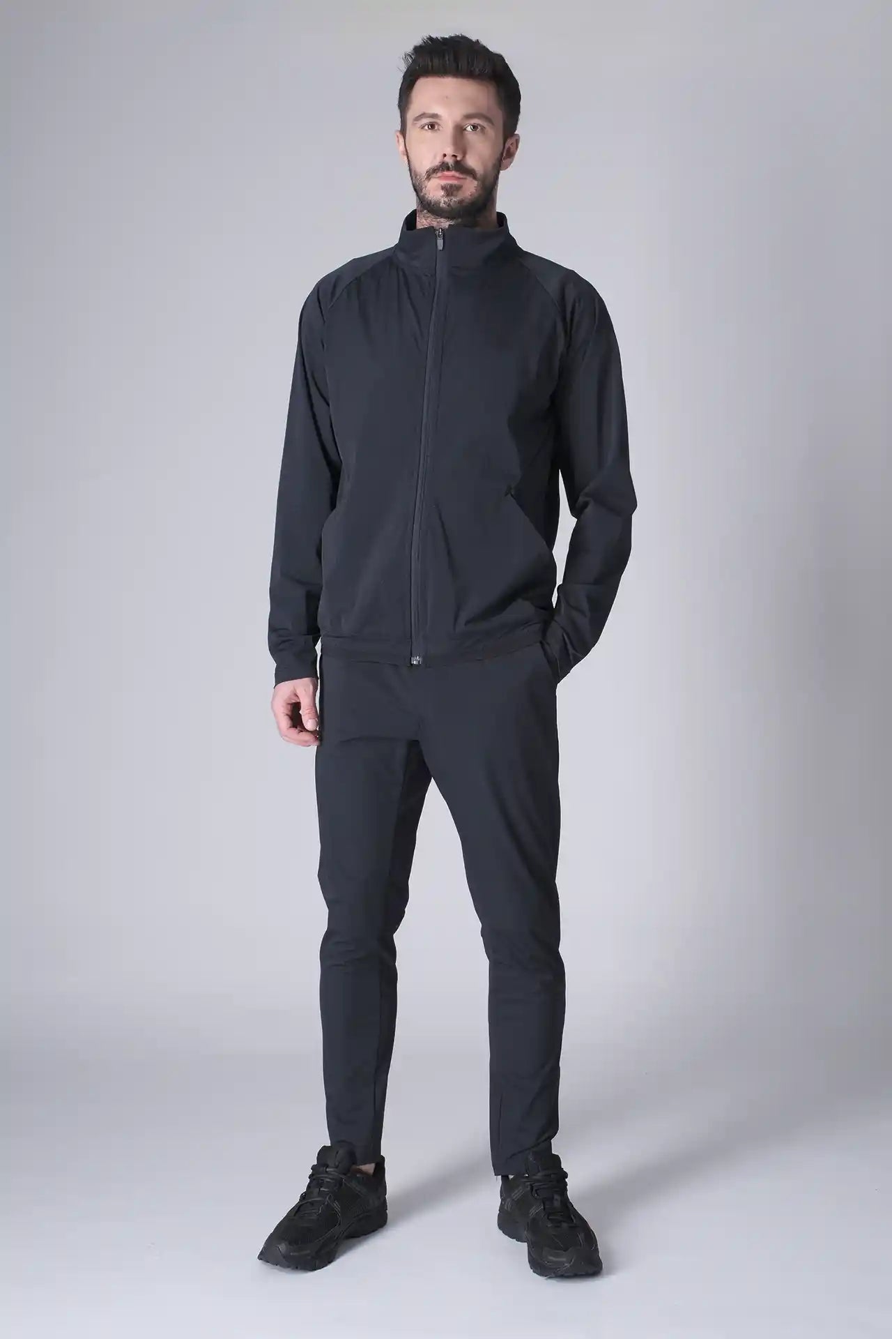 SPH0288 - Lightweight Stretch Nylon Workout Pants 30" - Navy