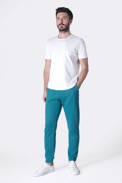 SPH0289 - Ultra Soft Stretch Interlock Back Zip Pocket Joggers 30” - Teal