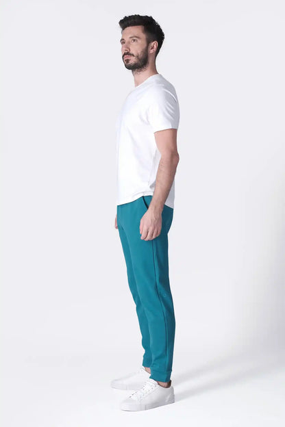 SPH0289 - Ultra Soft Stretch Interlock Back Zip Pocket Joggers 30” - Teal