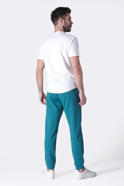 SPH0289 - Ultra Soft Stretch Interlock Back Zip Pocket Joggers 30” - Teal