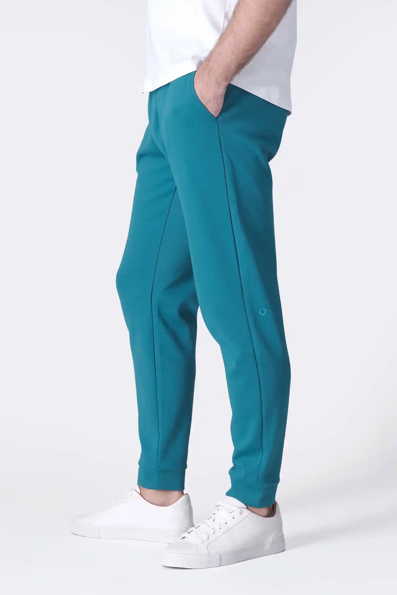 SPH0289 - Ultra Soft Stretch Interlock Back Zip Pocket Joggers 30” - Teal