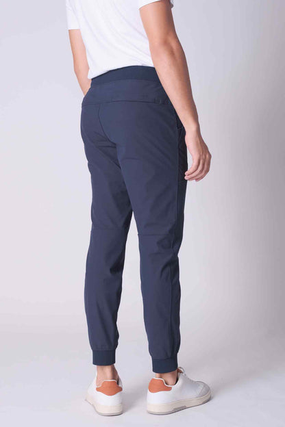 SPH0296 - Essential Stretch Nylon Twill Traveler Jogger 28" - Navy