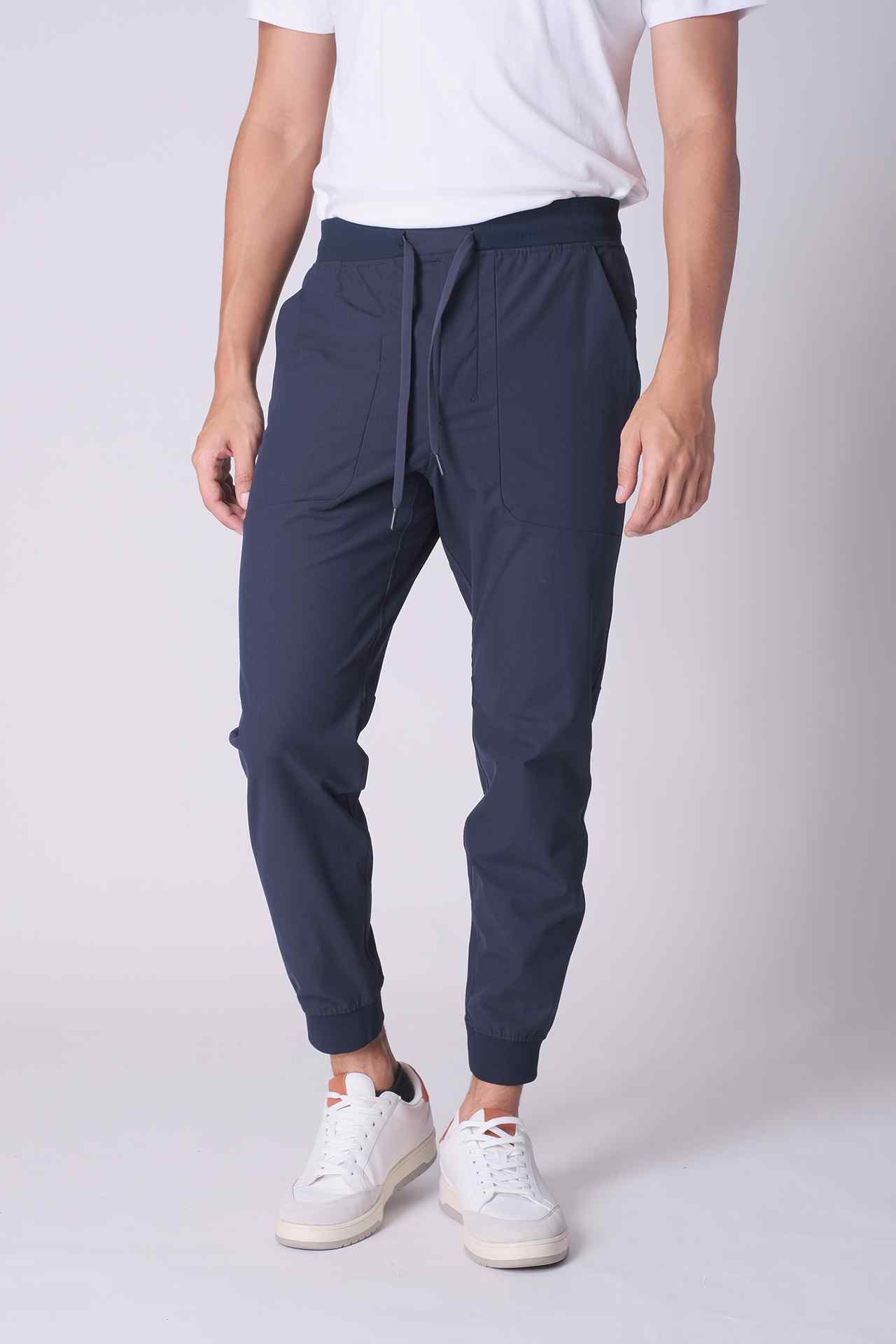 SPH0296 - Essential Stretch Nylon Twill Traveler Jogger 28" - Navy