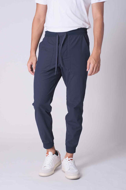 SPH0296 - Essential Stretch Nylon Twill Traveler Jogger 28" - Navy