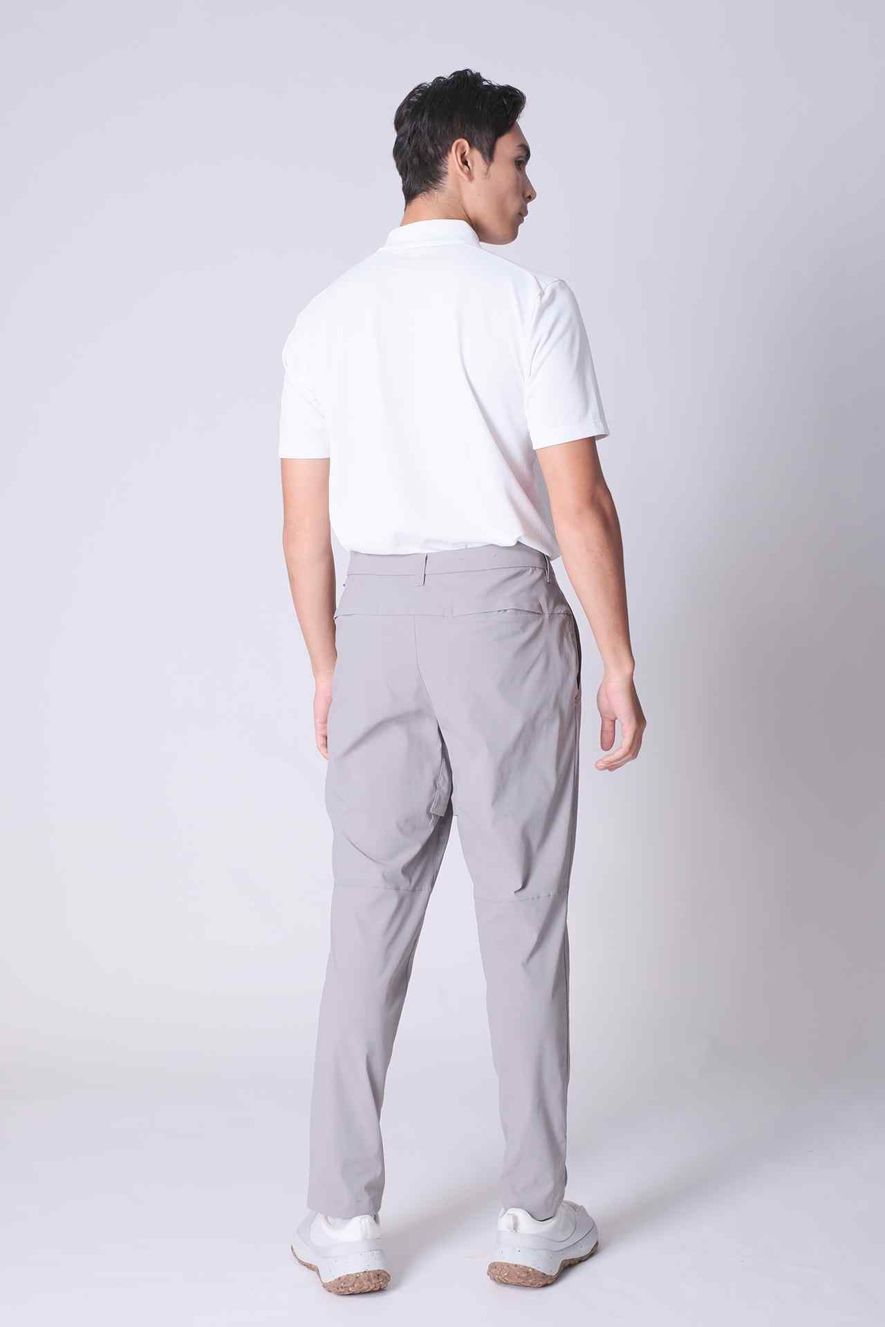SPH0297 - Performance Stretch Nylon Golf Pants 30" - Light Grey