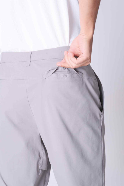 SPH0297 - Performance Stretch Nylon Golf Pants 30" - Light Grey