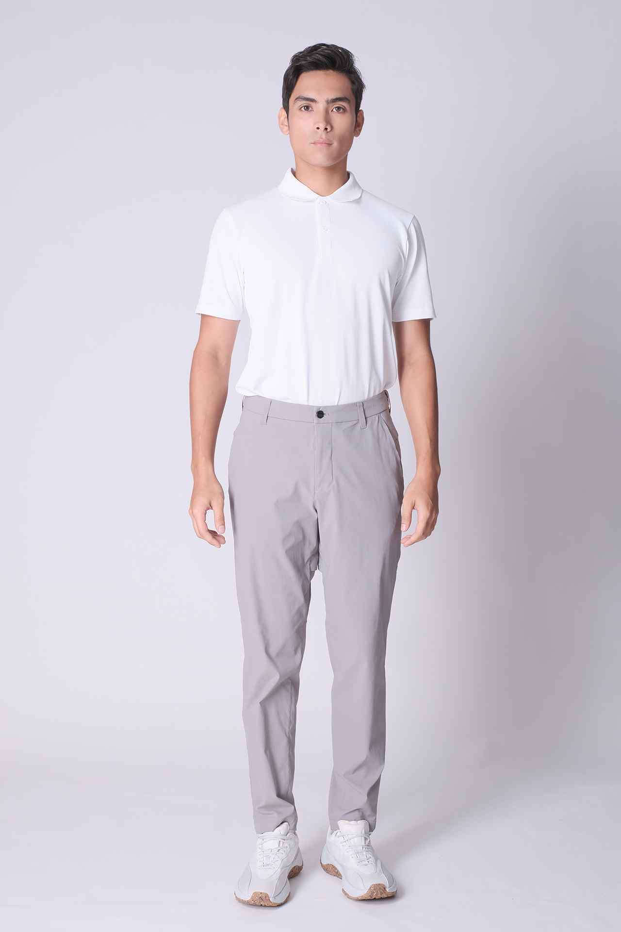 SPH0297 - Performance Stretch Nylon Golf Pants 30" - Light Grey