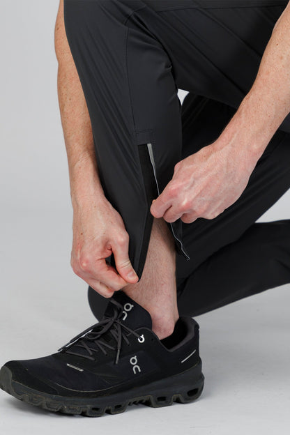 SPH0304 - Lightweight Stretch Nylon Running Joggers 30" - Dark Grey