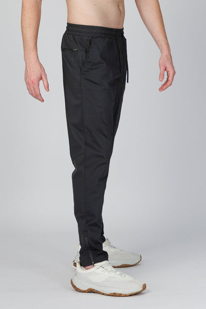 SPH0326 - Lightweight Stretch Nylon Hem Zip Joggers 30" - Black
