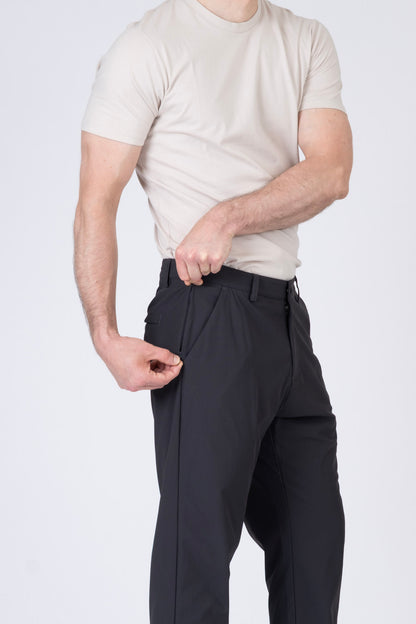 SPH0362 - COOLMAX T400 Elastomultiester Stretch Woven Performance Pants 30" - Black