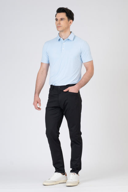 SPH0374 - COOLMAX T400 Elastomultiester Stretch Woven Performance 5-Pocket Pants 30" - Black