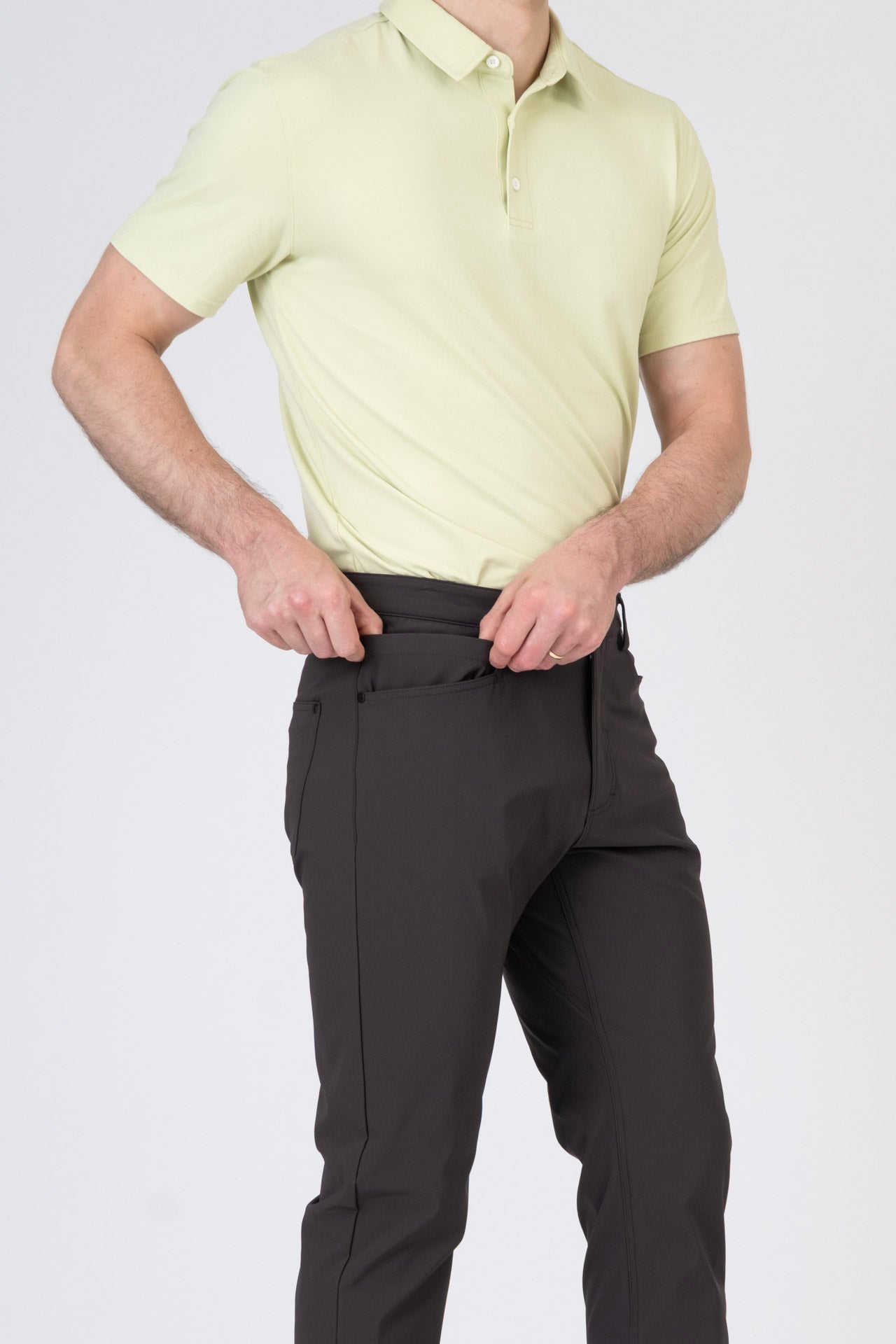 SPH0374B - Water-Resistant 4-Way Stretch Performance 5-Pocket Pants 30"