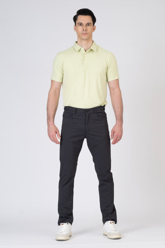 SPH0374C - Heathered Water-Resistant 4-Way Stretch Performance 5-Pocket Pants 30"