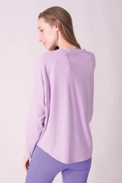 SPWJ0313 - Women's Essential Réve Long Sleeve V -Lavender