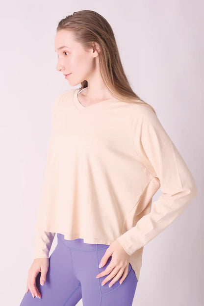 SPWJ0313 - Women's Essential Réve Long Sleeve V - Skin