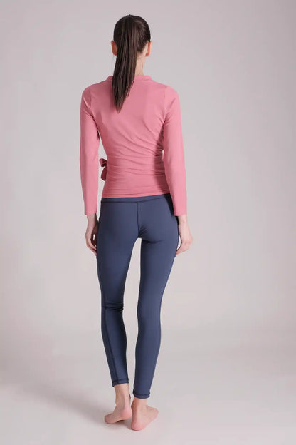 SPWJ0324 - Women's Ballerina Wrap Pullover - Pink