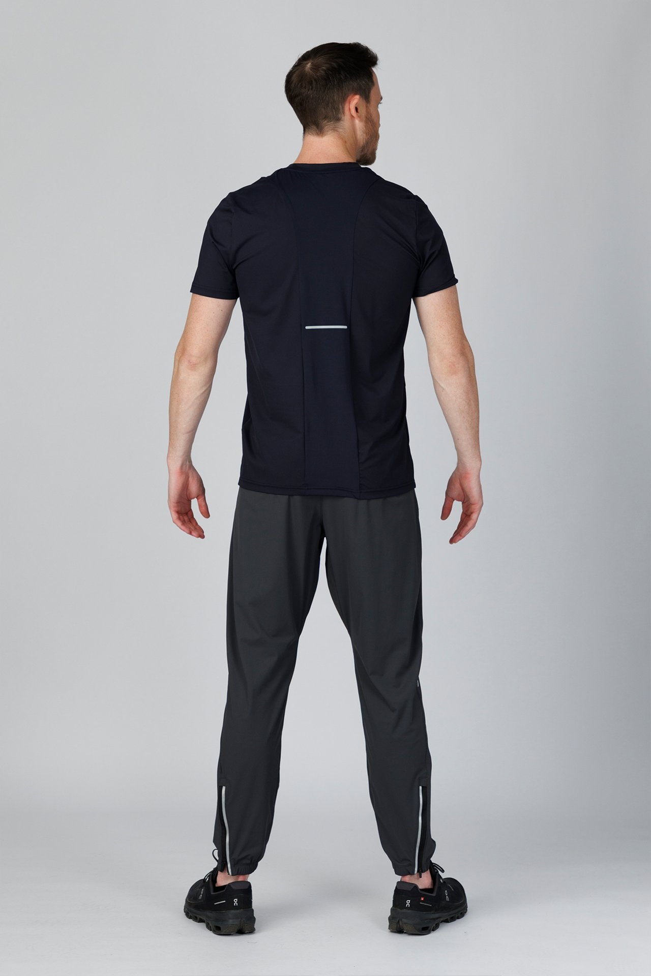 SPJ0340 - Ultra 4-Way Stretch Nylon Back Mesh Training Tee - Navy