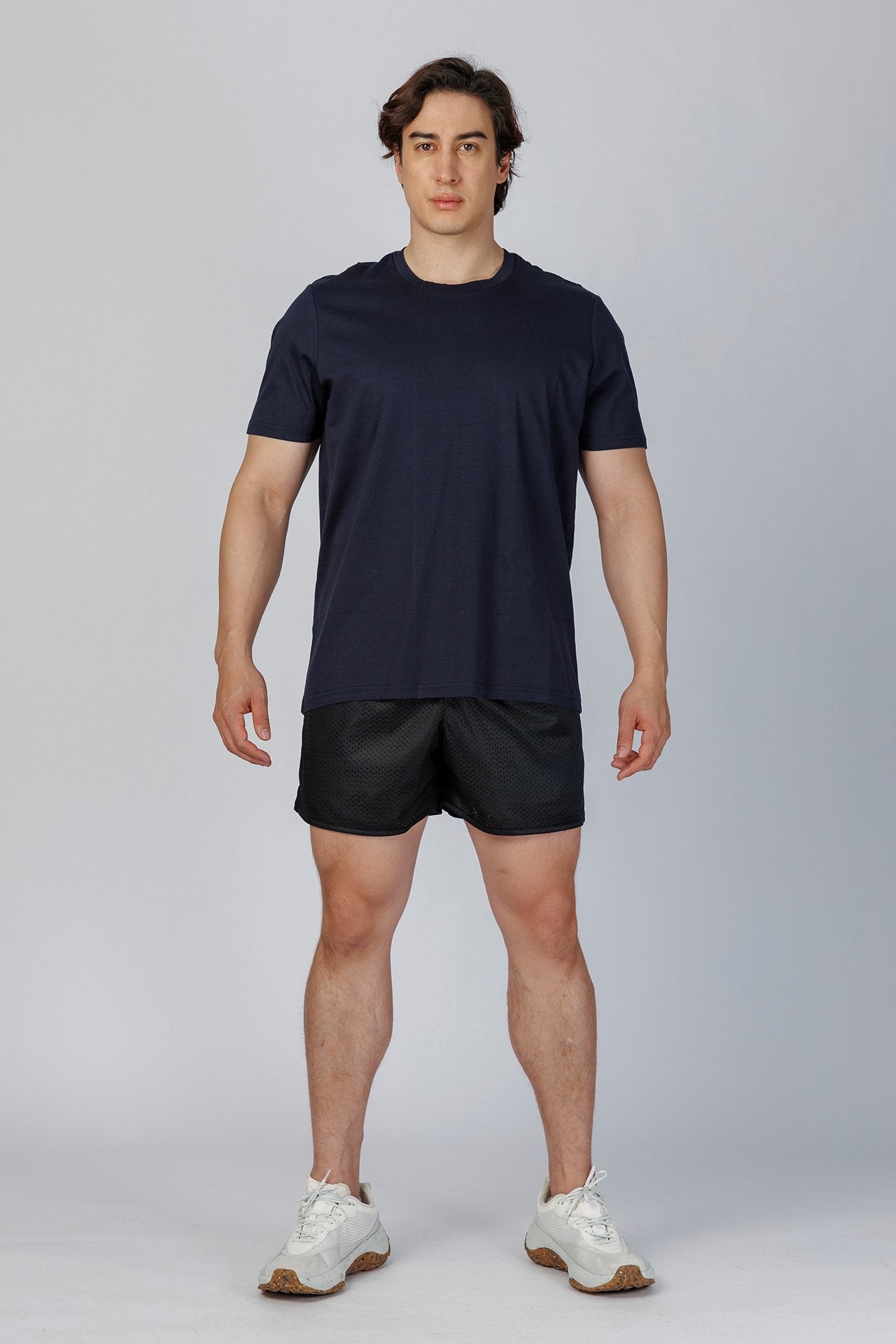 SPJ0340 - Finest US Supima Cotton Back Panel Recovery Tee - Navy
