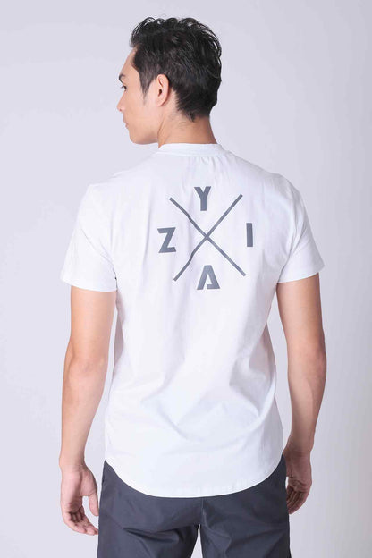 SPJ0348 - Ultra Soft Stretch Cotton Back LOGO Curve-Hem Tee