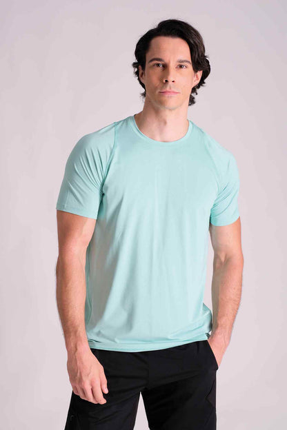 SPJ0359 - Breathable Stretch Jacquard Mesh Training Tee - Mint
