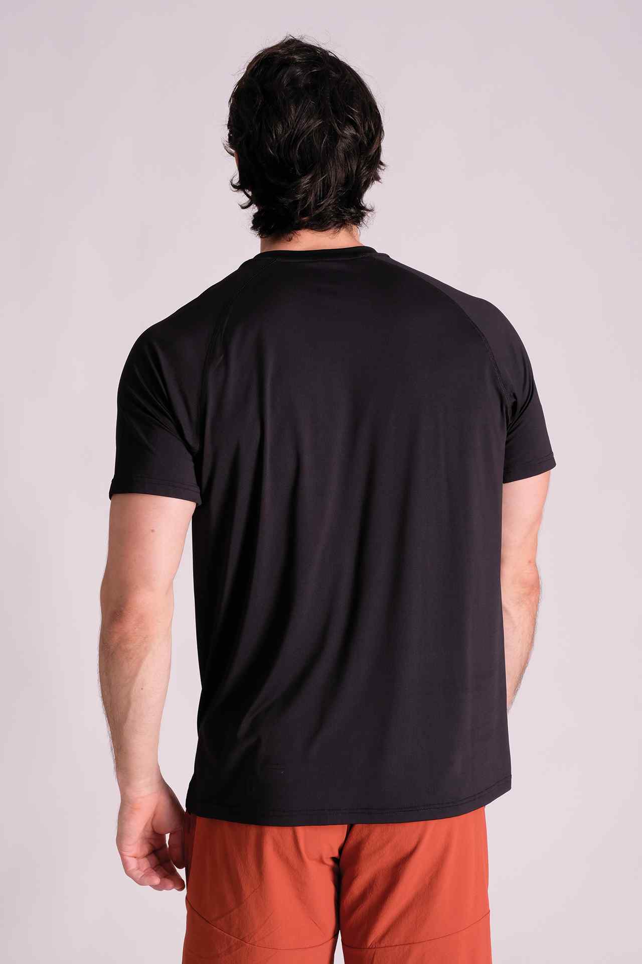 SPJ0363 - Quick-Dry Back Mesh Training Tee - Black