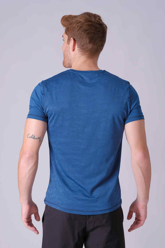 SPJ0388 - Breathable Back Mesh Camo Workout Tee
