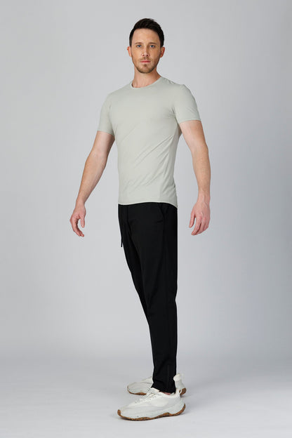 SPJ0391 - Ultra 4-Way Stretch Nylon Mesh Short Sleeve Training Tee - Silver