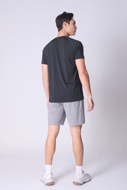SPJ0398 - Essential Raglan Sleeve Workout Tee - Black