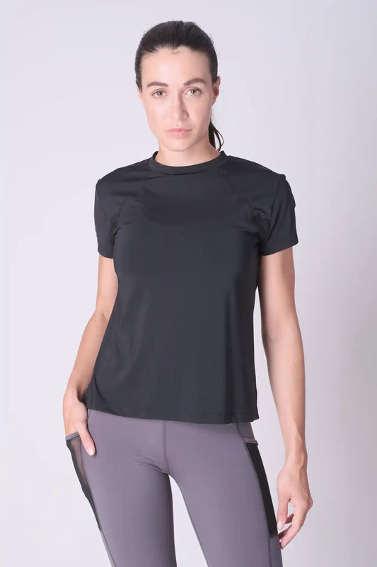 SPWJ0411 - Women's Basic Performance T-Shirt - Black