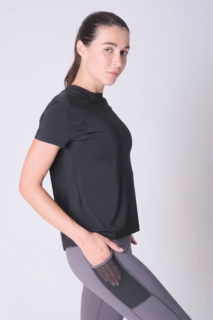 SPWJ0411 - Women's Basic Performance T-Shirt - Black