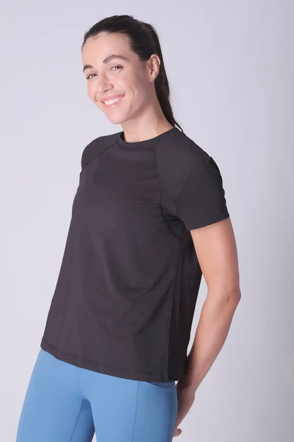 SPWJ0411 - Women's Basic Performance T-Shirt - Black