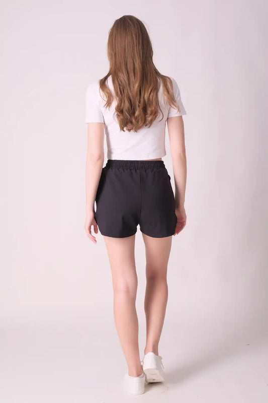 SPWJ0423 - Women's Essential Organic Cotton Stretchy Crop Tee - White