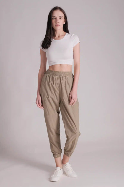 SPWJ0424 - Women's Essential Stretch Viscose Crop Tee - White