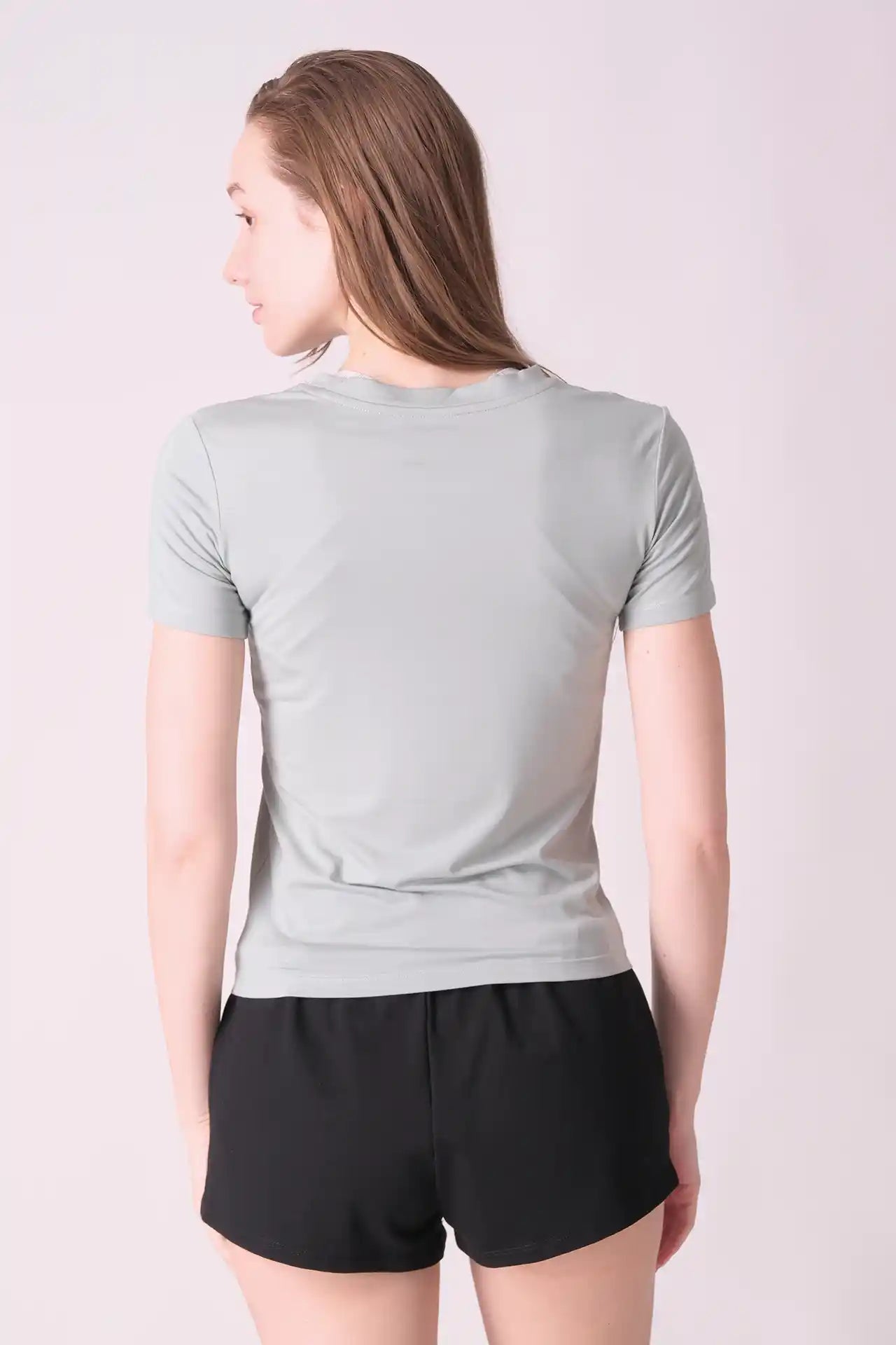 SPWJ0429 - Women's Essential Soft Lenzing Modal Short Tee - Sage