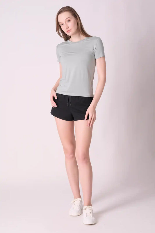 SPWJ0429 - Women's Essential Soft Lenzing Modal Short Tee - Sage