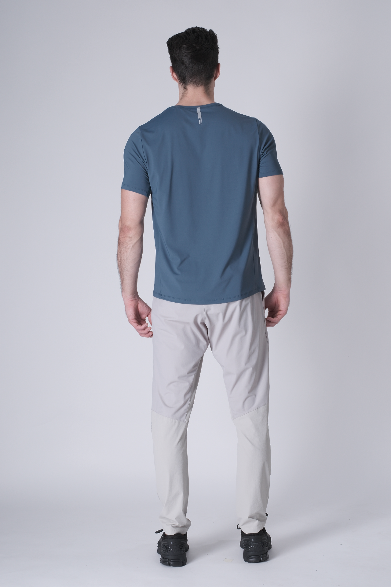 SPJ0437 - Ultra 4-Way Stretch Nylon Short Sleeve Training Tee - Ash Blue