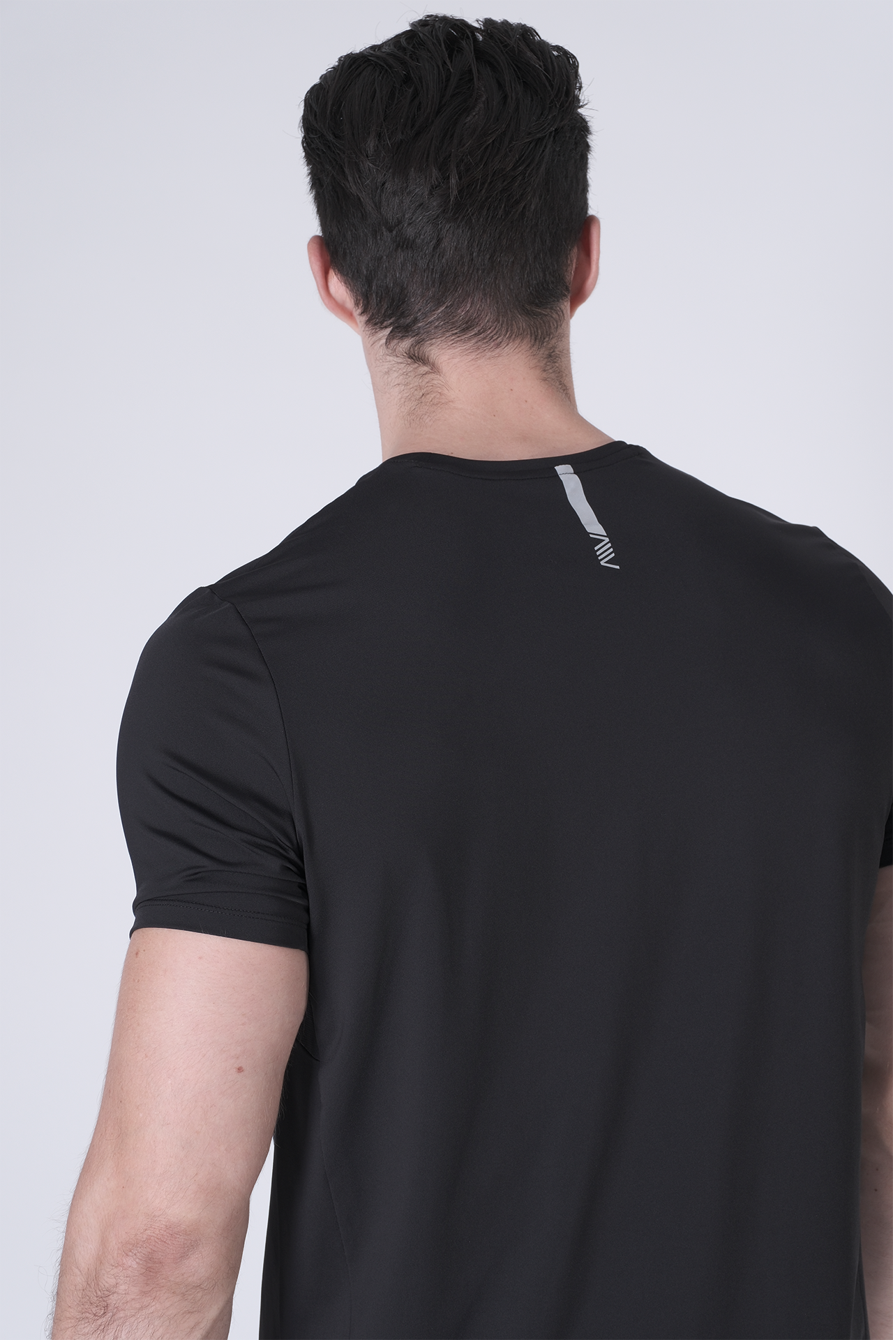 SPJ0437 - Ultra 4-Way Stretch Nylon Short Sleeve Training Tee - Black