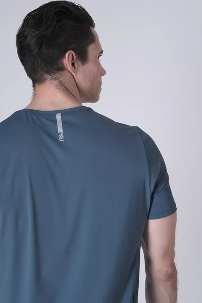 SPJ0437 - Ultra 4-Way Stretch Nylon Short Sleeve Training Tee - Slate