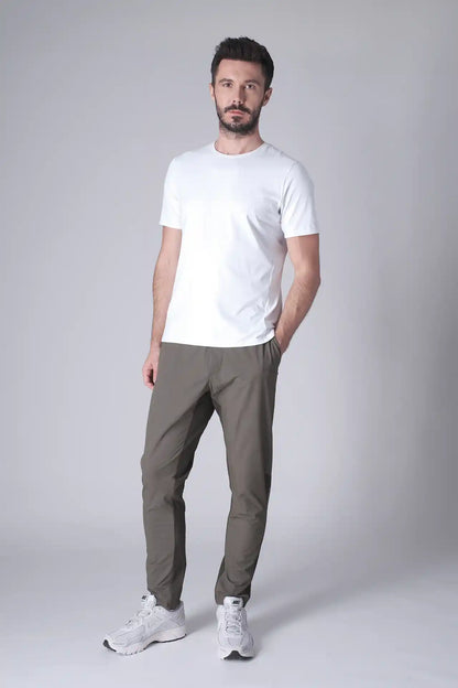 SPJ0437 - Ultra 4-Way Stretch Nylon Short Sleeve Training Tee - White