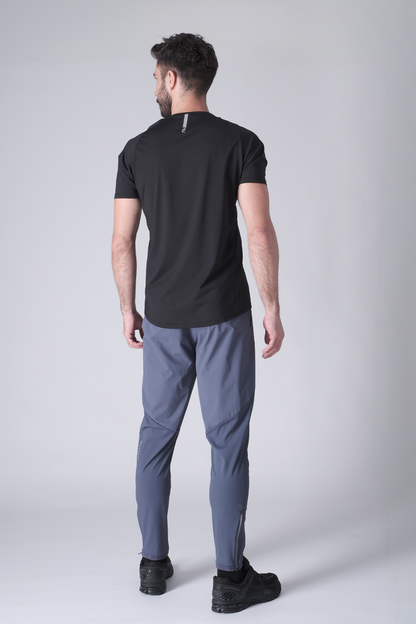 SPJ0438 - Ultra 4-Way Stretch Nylon Raglan Sleeve Training Tee - Black