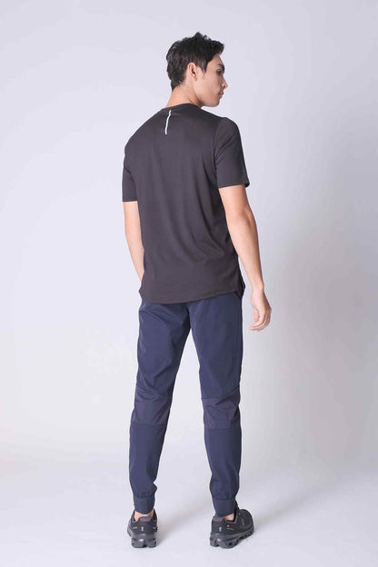 SPJ0442 - Quick-Dry Stretch Apex Running Tee - Black