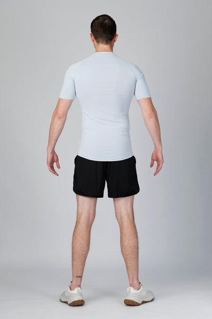 SPJ0458 - Tight Fit Ultra 4-Way Stretch Raglan Sleeve Training Tee - Light Grey