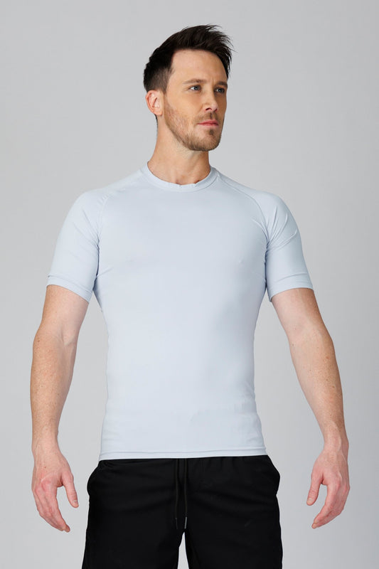 SPJ0458 - Tight Fit Ultra 4-Way Stretch Raglan Sleeve Training Tee - Light Grey