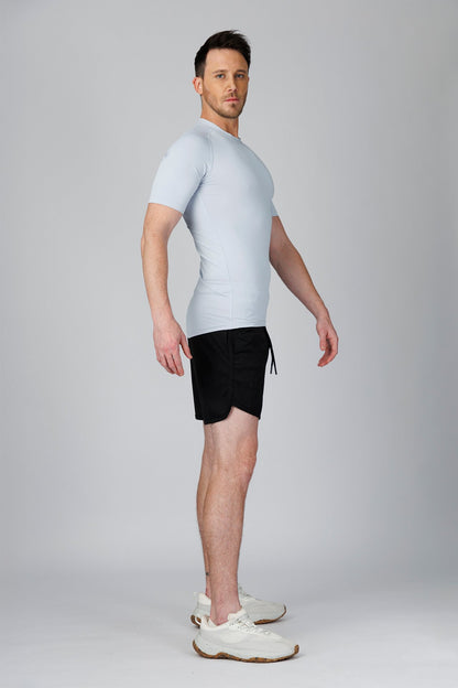 SPJ0458 - Tight Fit Ultra 4-Way Stretch Raglan Sleeve Training Tee - Light Grey