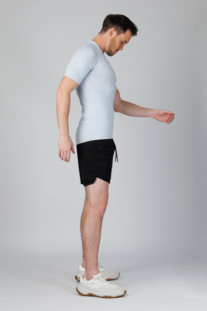 SPJ0458 - Tight Fit Ultra 4-Way Stretch Raglan Sleeve Training Tee - Light Grey
